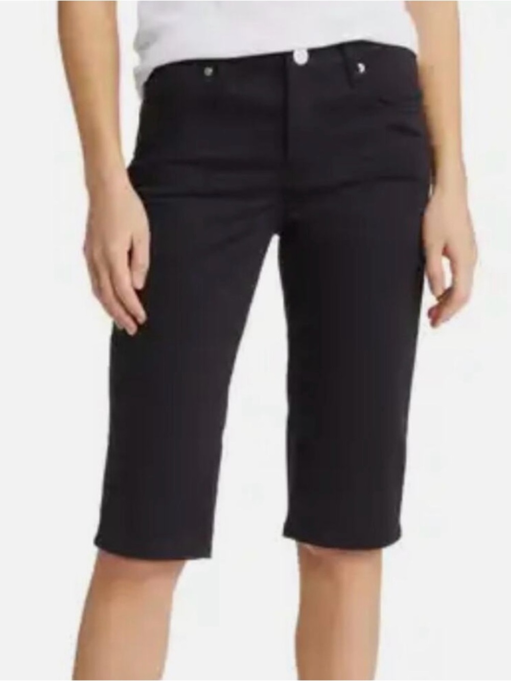 Vince Women’s 5 Pocket Bermuda Denim Shorts Black Size 26